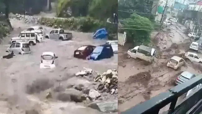 హిమాచల్ ప్రదేశ్ లో వరద బీభత్సం