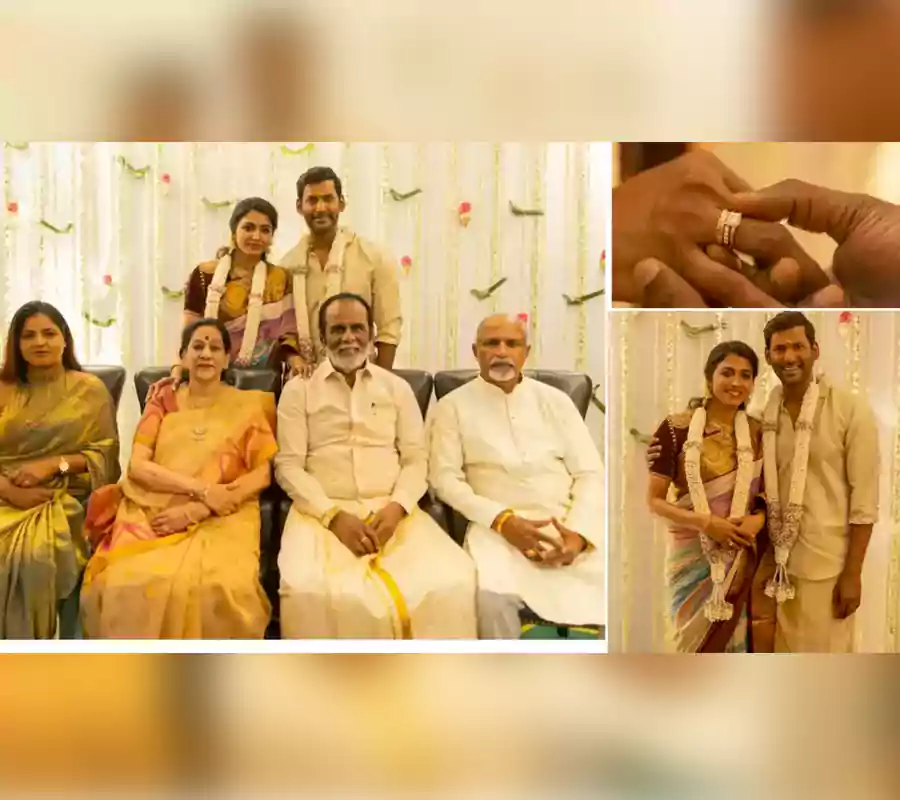 ఎంగేజ్‌మెంట్ చేసుకున్న విశాల్ – సాయి ధన్సిక…