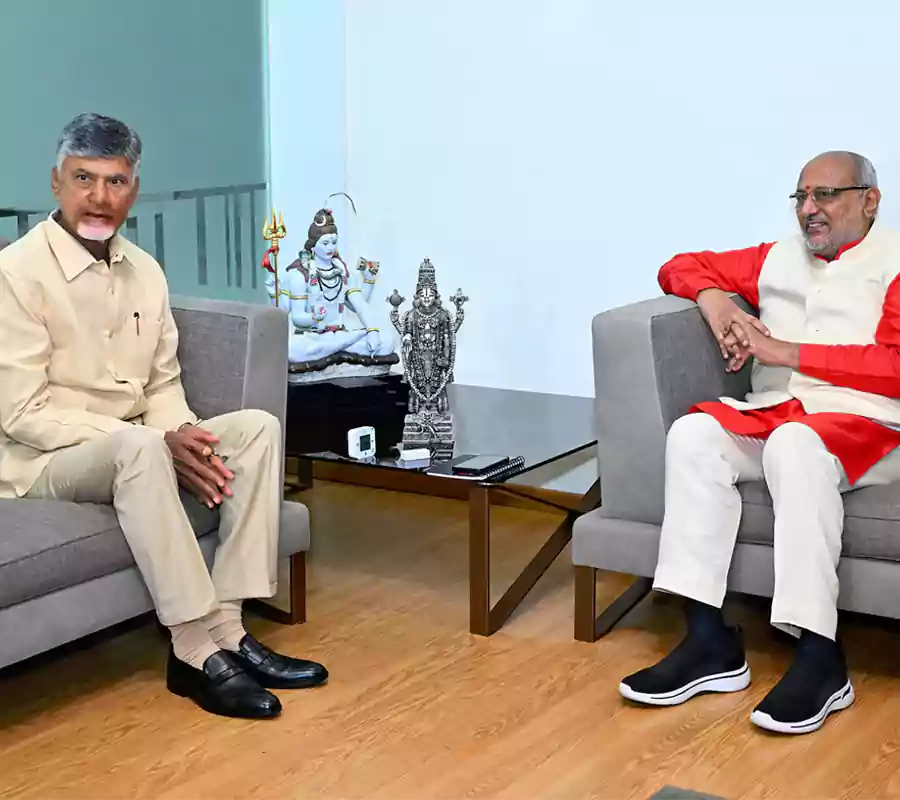 అభ్యర్థి సీపీ రాధాకృష్ణన్ కు చంద్రబాబు, లోకేశ్ శుభాకాంక్షలు