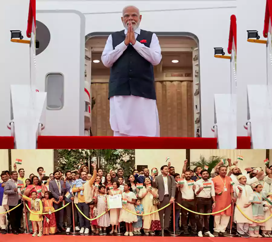 చైనాలో మోదీకి ఘన స్వాగతం