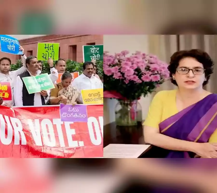 ఓటు దోపిడీకి చెక్ పెడదాం.. సంతకాల సేకరణ ప్రారంభించిన ప్రియాంకా గాంధీ