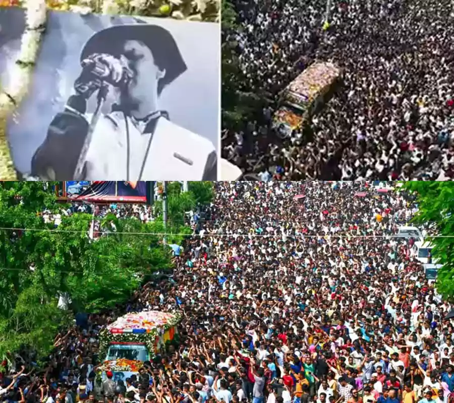 ప్రపంచంలో నాలుగో అతిపెద్ద అంతిమయాత్రగా రికార్డు