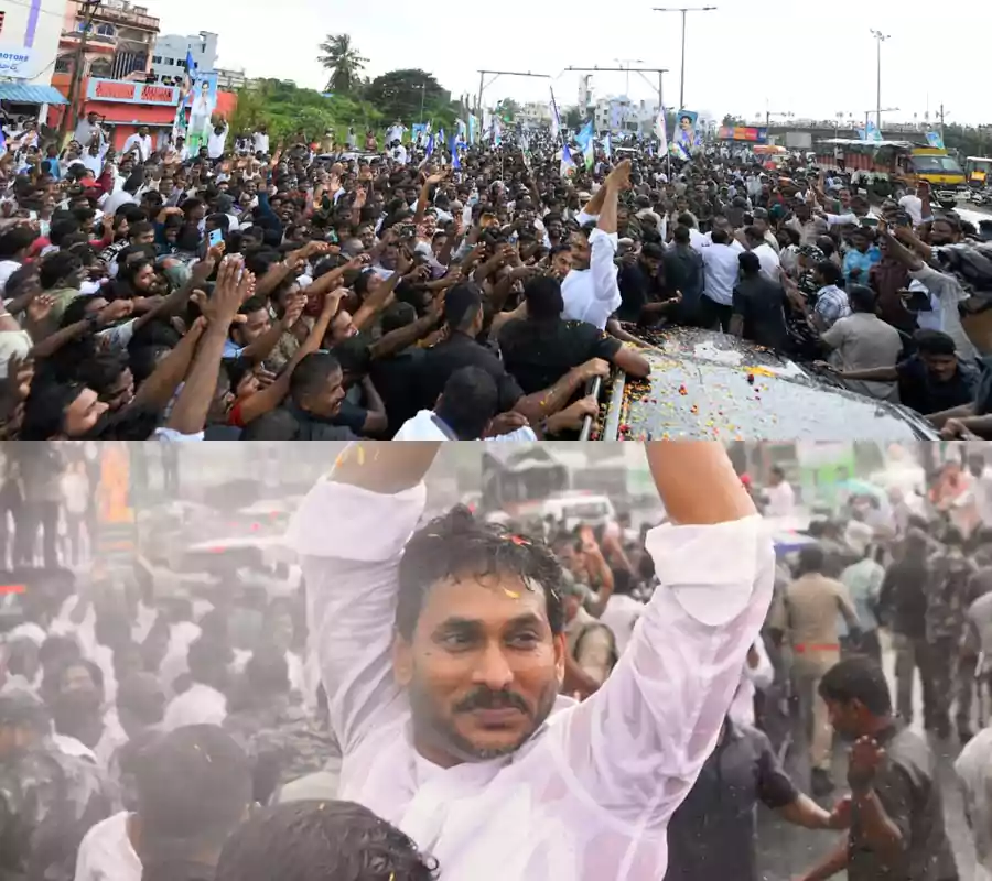 వైఎస్ జగన్‌కు మహిళల ఘన స్వాగతం..