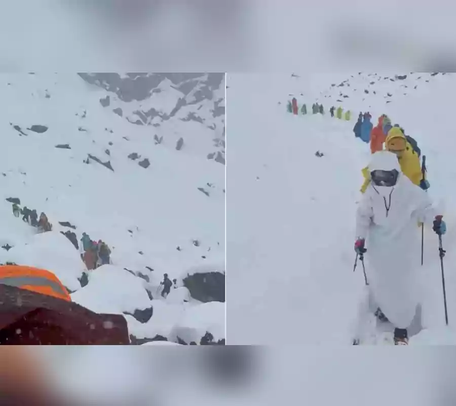 మౌంట్‌ ఎవరెస్ట్‌పై మంచు తుఫాను బీభత్సం..