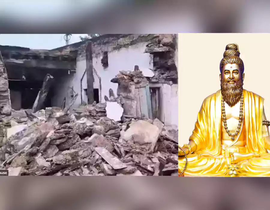 భారీ వర్షానికి కూలిన బ్రహ్మంగారి నివాస గృహం