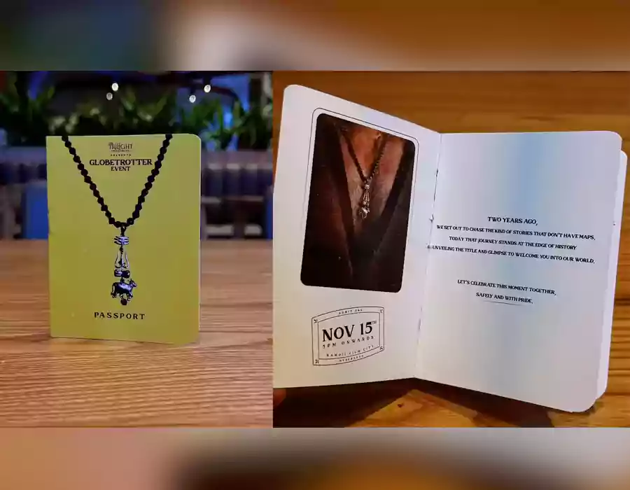 పాస్‌పోర్టులు పంచుతోన్న జక్కన్న… ‘గ్లోబ్ ట్రోటర్‌’ ఈవెంట్‌కి