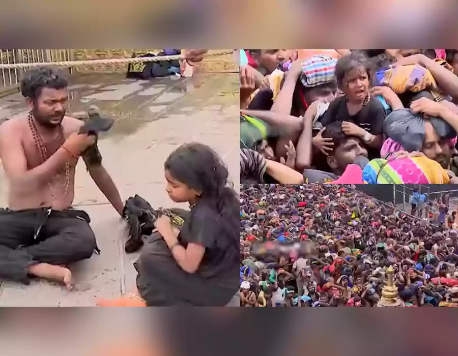 స్వామి మమ్మల్ని కాపాడండి.. శబరిమలలో వేడుకుంటున్న అయ్యప్పలు.