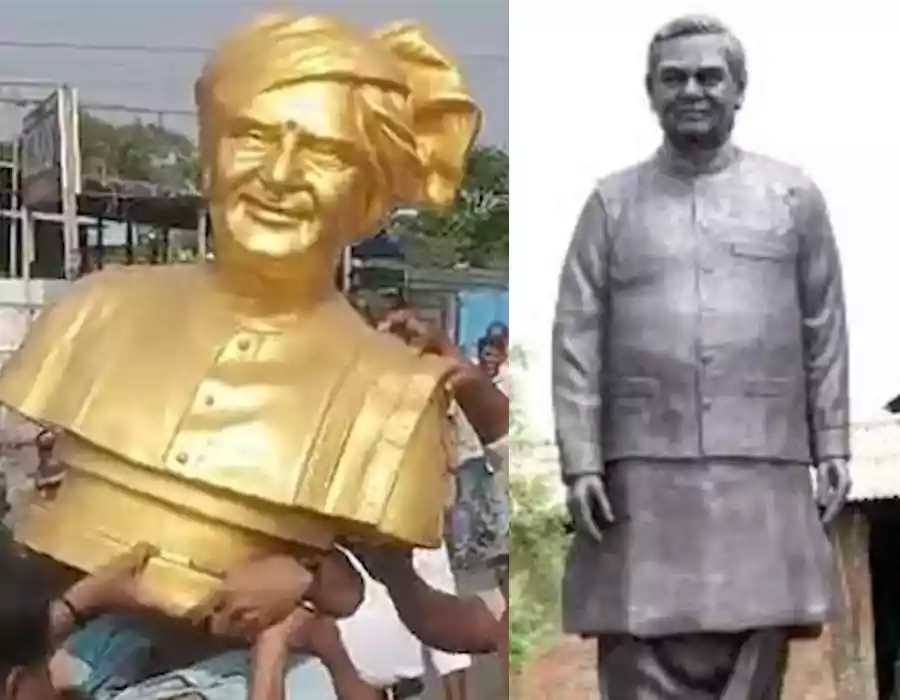 విగ్రహాల ఏర్పాటుపై బందరులో ఉద్రిక్తత