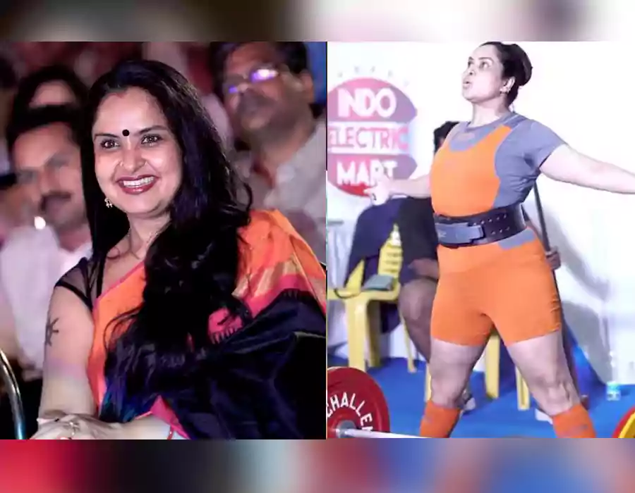 యాక్టింగ్..పవర్ లిఫ్టింగ్ – ఏషియన్ గేమ్స్‌లో సీనియర్ నటి ప్రగతి