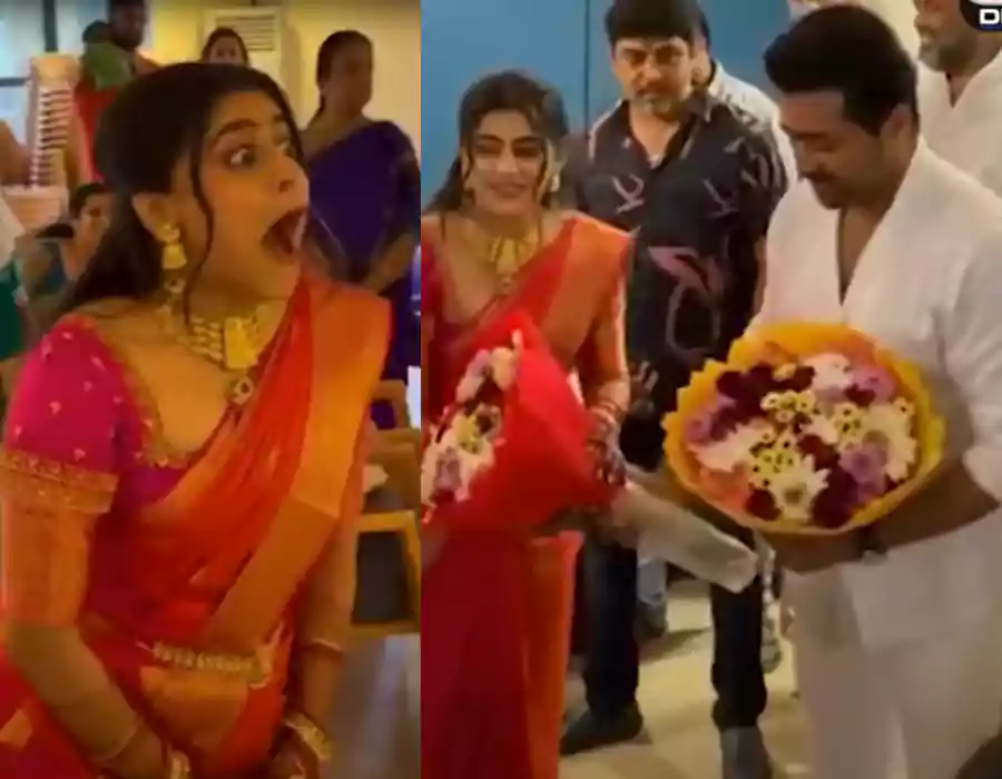 పెళ్లి పీటలపై వరుడి సర్‌ప్రైజ్‌.. వధువు షాక్‌