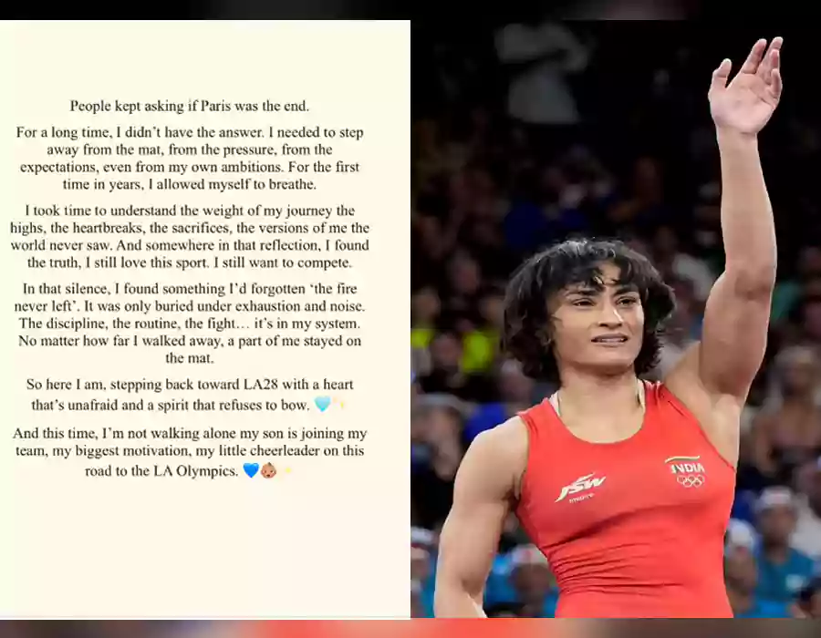 రిటైర్‌మెంట్​పై వినేశ్‌ ఫొగాట్‌ యూటర్న్​- 2028 ఒలింపిక్సే టార్గెట్​