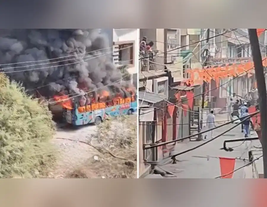 ఉజ్జయినిలో చెలరేగిన హింస…. బస్సులకు నిప్పు.. ఇళ్లపై రాళ్లదాడి..!