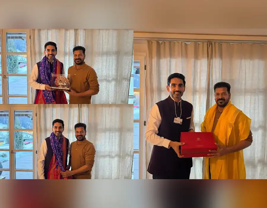 దావోస్‌లో సీఎం రేవంత్ రెడ్డితో మంత్రి లోకేశ్ భేటీ