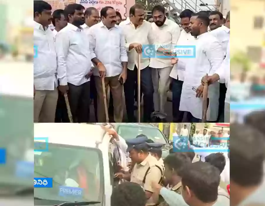 అంబటి రాంబాబుపై టీడీపీ కార్యకర్తల దాడి యత్నం