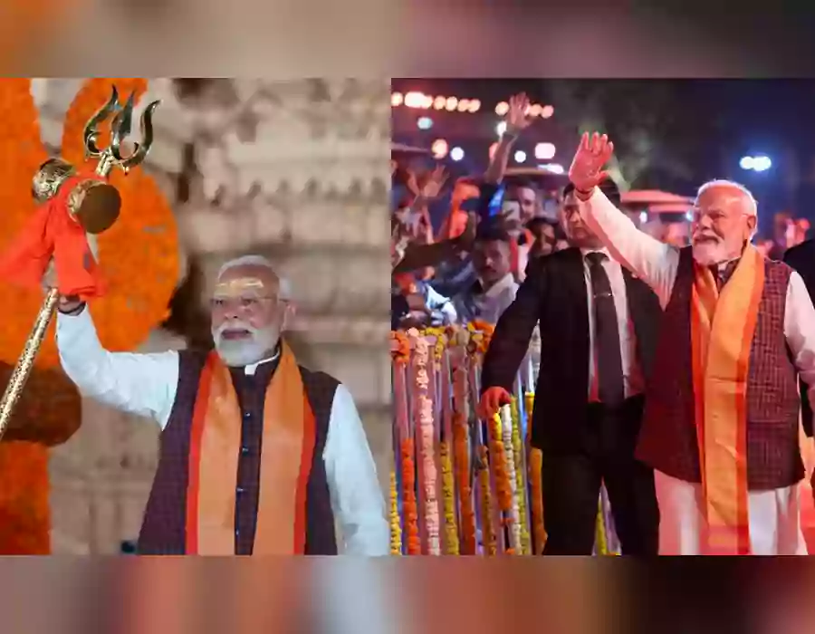 చేతిలో త్రిశూలం..నుదిటిపై తిలకం..సోమనాథ్ స్వాభిమాన్ పర్వ్ వేడుకల్లో ప్రధాని మోదీ..