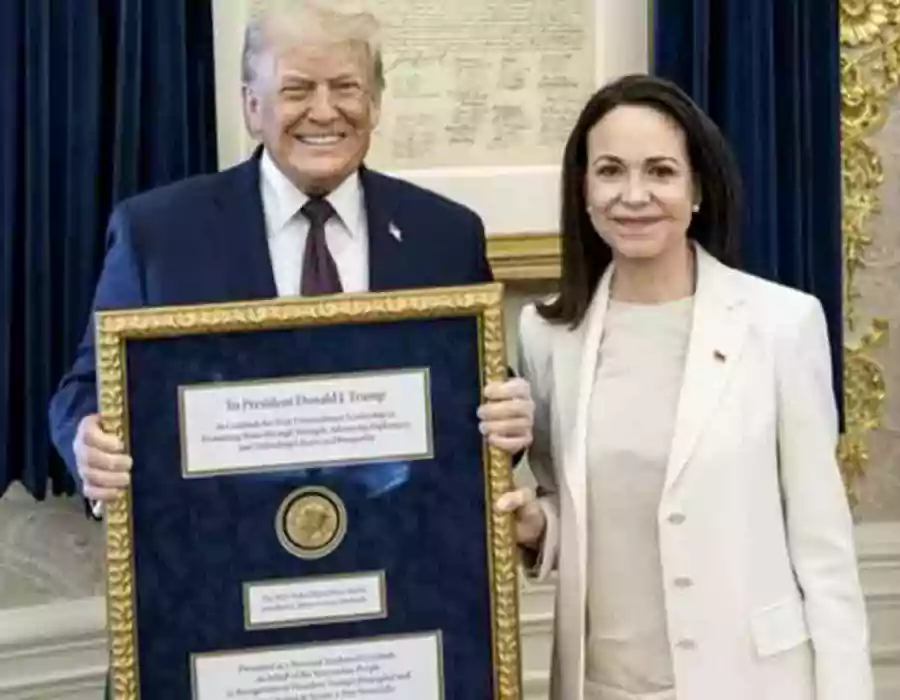 థ్యాంక్యూ మారియా.. నోబెల్ శాంతి పురస్కారం ఇచ్చిన మచాడోపై ట్రంప్ ప్రశంసలు