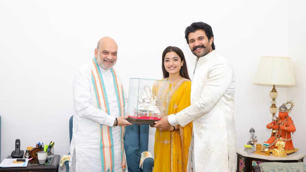 పెళ్లయిన వెంటనే అమిత్‌షాను ప్రత్యేకంగా కలిసిన విజయ్- రష్మిక..