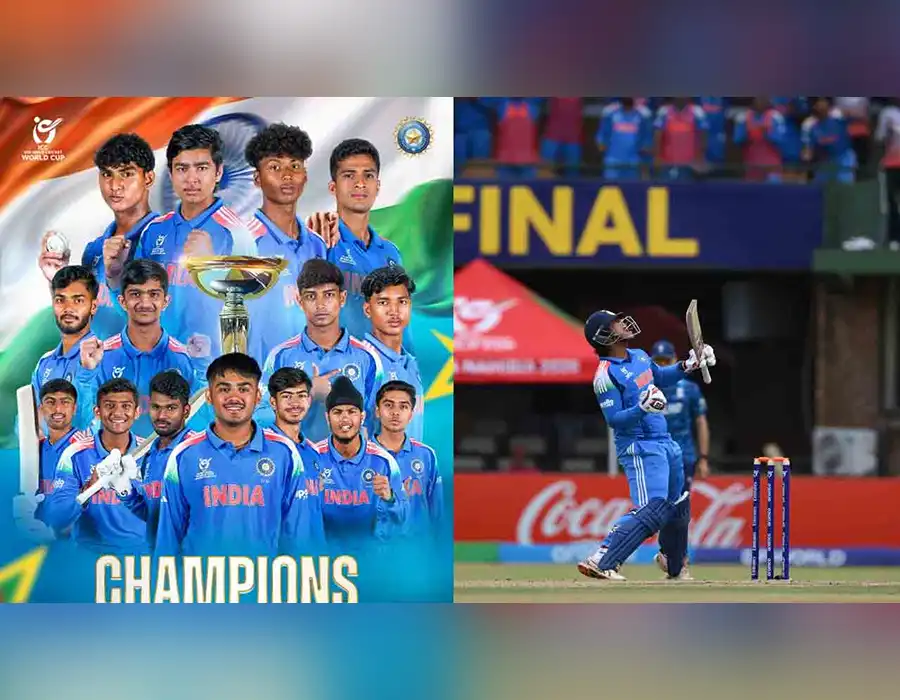 అండర్ 19 ప్రపంచకప్ విజేతగా భారత్.. ఆరోసారి ట్రోఫీ ఎత్తిన యువసేన