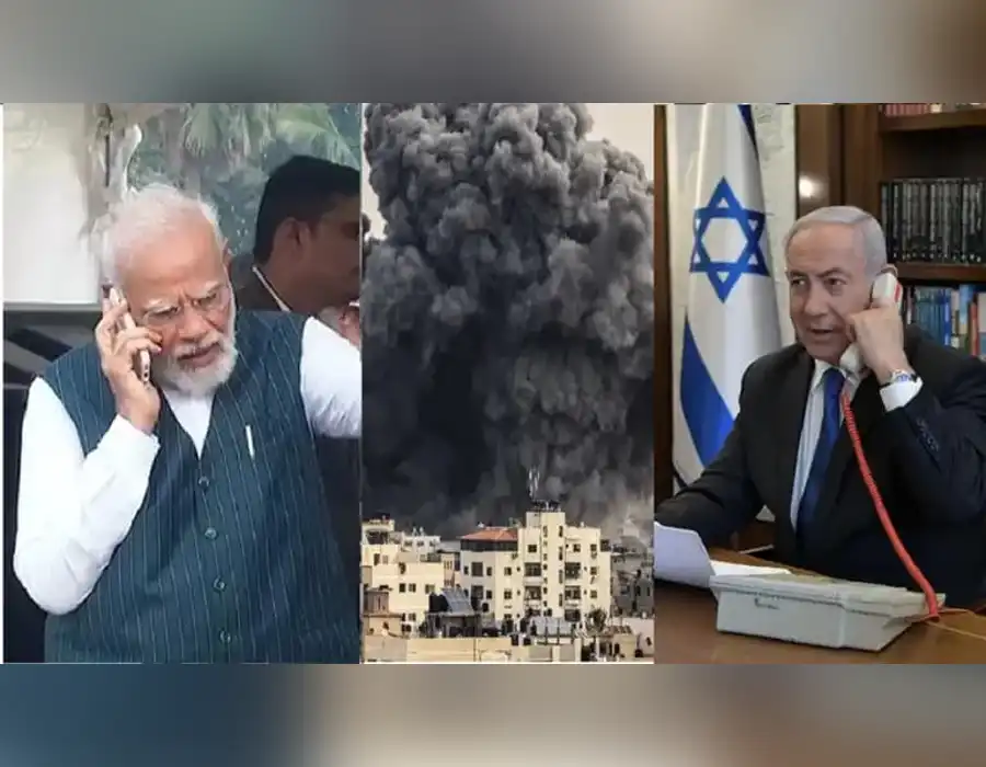 నెతన్యాహుతో మోదీ ఫోన్, దాడులు ఆపాలని విజ్ఞప్తి