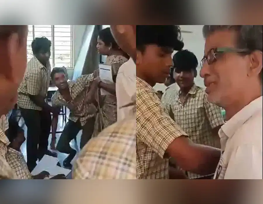 క్లాస్‌రూంలో గొడవ..టీచర్‌పై పదో తరగతి విద్యార్థి దాడి..