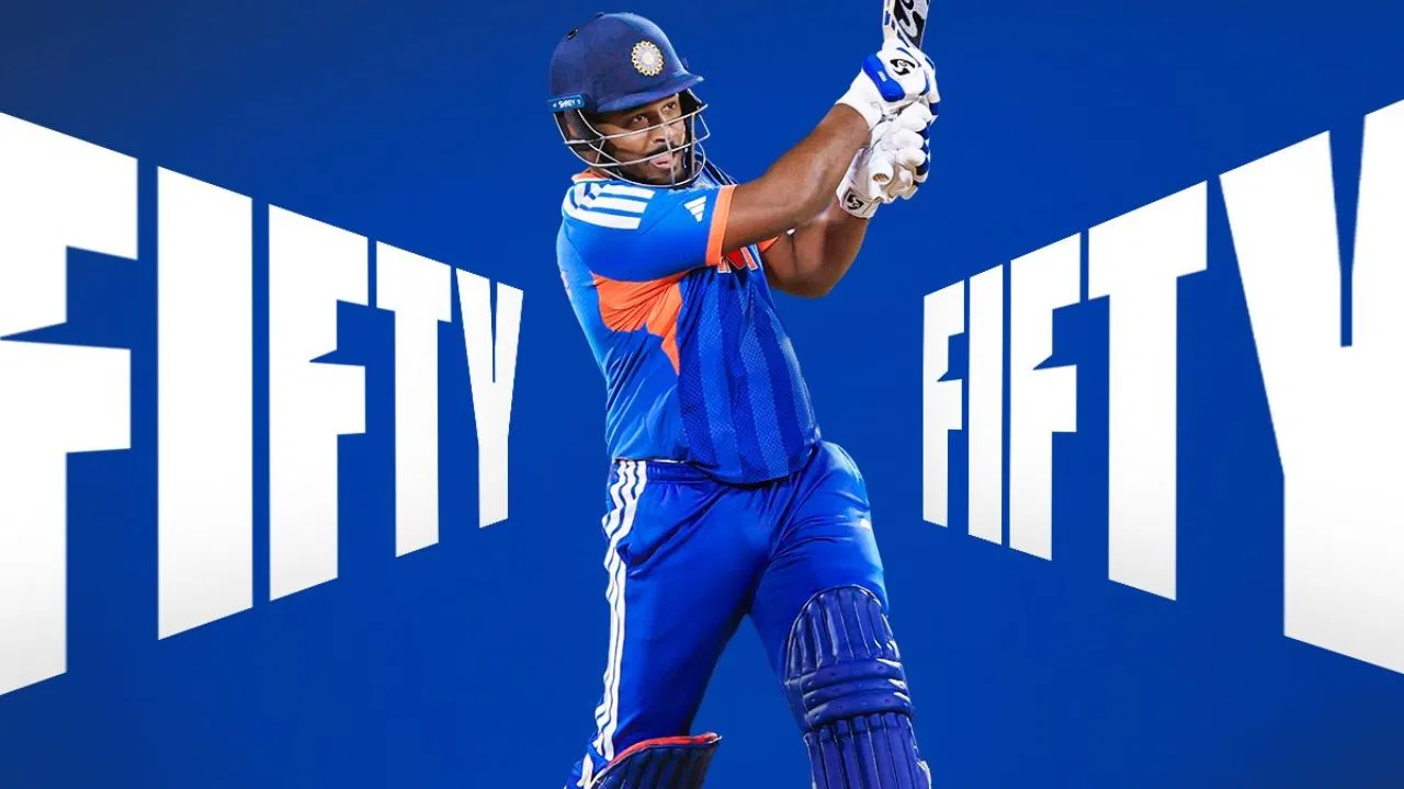 వరుసగా మూడో హాఫ్ సెంచరీతో సంజూ శాంసన్ రికార్డు