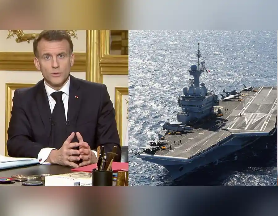 మ‌ధ్య‌ద‌రా స‌ముద్రం దిశ‌గా ఫ్రాన్స్ అణ్వాయుధ యుద్ద నౌక‌