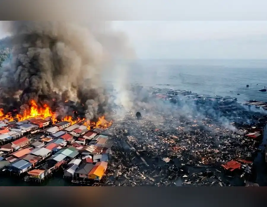 మలేషియాలో అగ్ని ప్రమాదం.. 1000 ఇళ్లు దగ్ధం