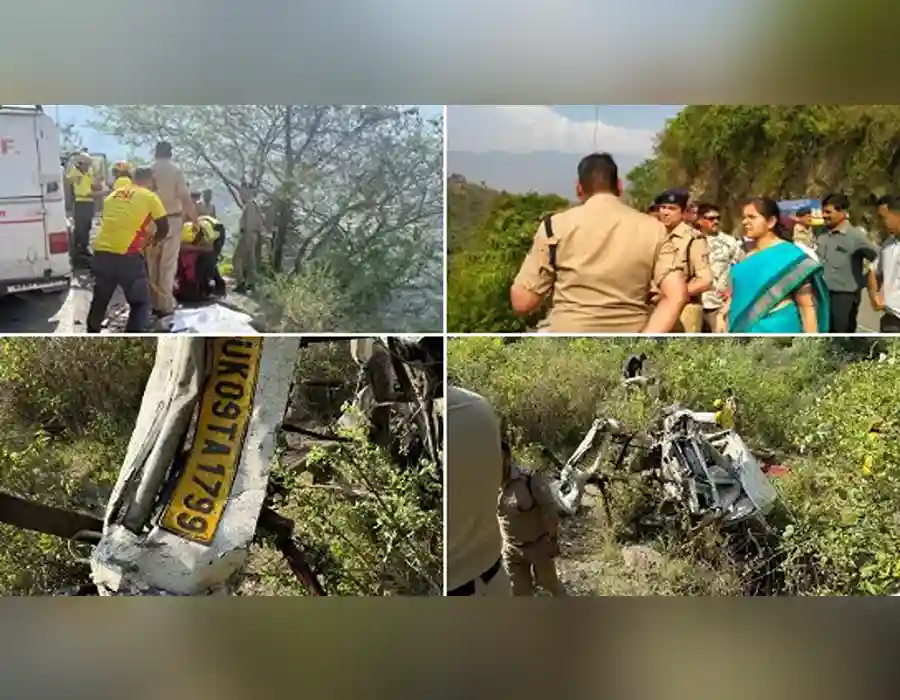 లోయలోకి దూసుకెళ్లిన వాహనం.. 8 మంది దుర్మరణం