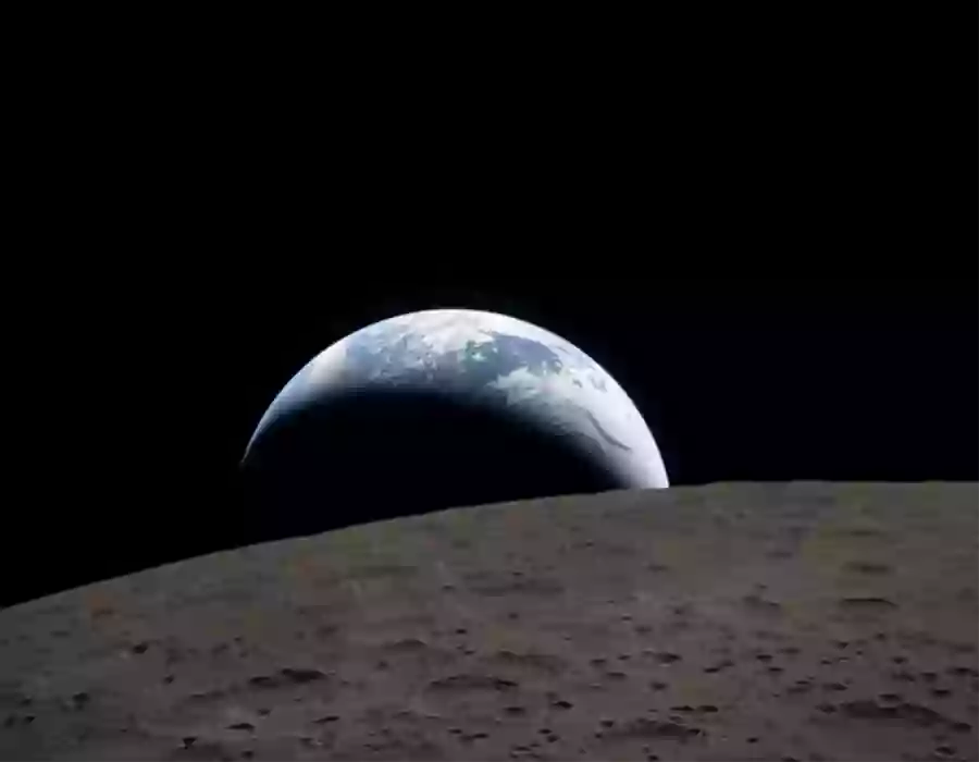 చంద్రుని ఆవలి వైపు నుంచి భూమి ఇలా..