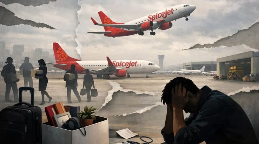 స్పైస్‌జెట్‌లో భారీ లేఆఫ్స్… 500 మందికి షాక్