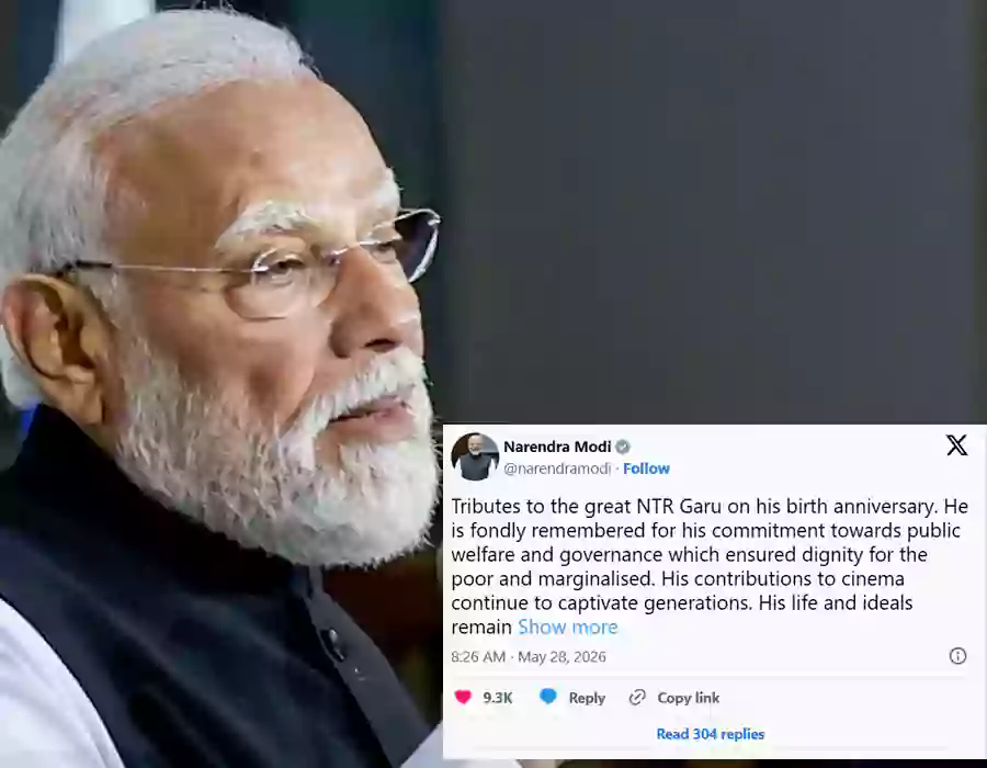 ఎన్టీఆర్ జయంతి వేళ.. ప్రధాని మోదీ ట్వీట్