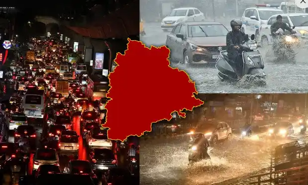 హైదరాబాద్ లో దంచికొడుతున్న భారీ వర్షం