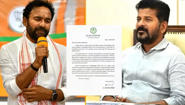 హైదరాబాద్ మెట్రో పై ఢిల్లీ వేదికగా తేల్చుకుందాం – కిషన్ రెడ్డికి సీఎం రేవంత్ రెడ్డి లేఖ