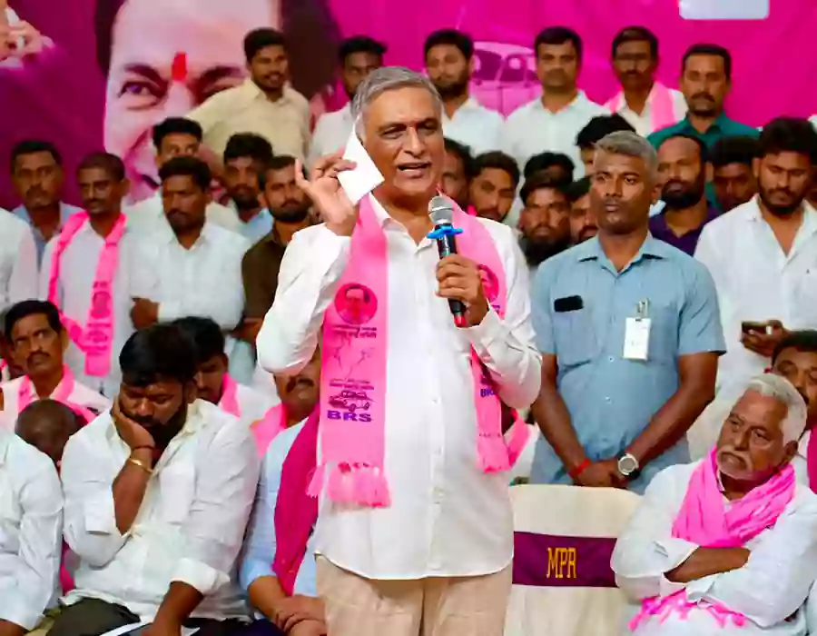 జైపూర్ పవర్ ప్లాంట్ నిర్మాణంలో భారీ స్కాం: హరీశ్ రావు