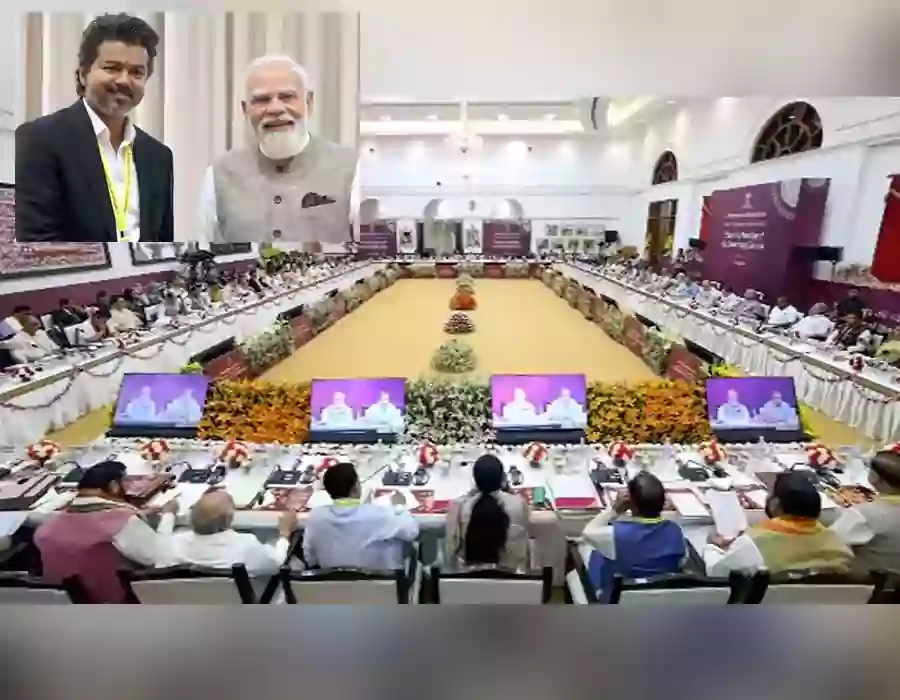 కేంద్రంతో ఇలాగే ఉంటాం..! సీఎంల ముందే మోడీకి చెప్పేసిన విజయ్..!