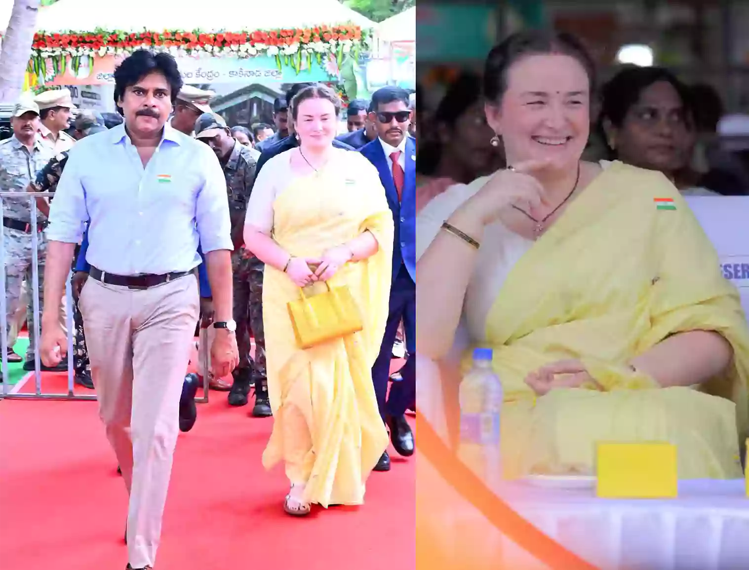 పసుపు రంగు చీరలో పవన్ సతీమణి…ఇండిపెండెన్స్ వేడుకల్లో అన్నా కొణిదెల