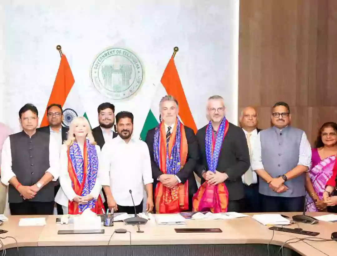 సీఎం రేవంత్ రెడ్డితో యూకే మేయర్ల బృందం భేటీ