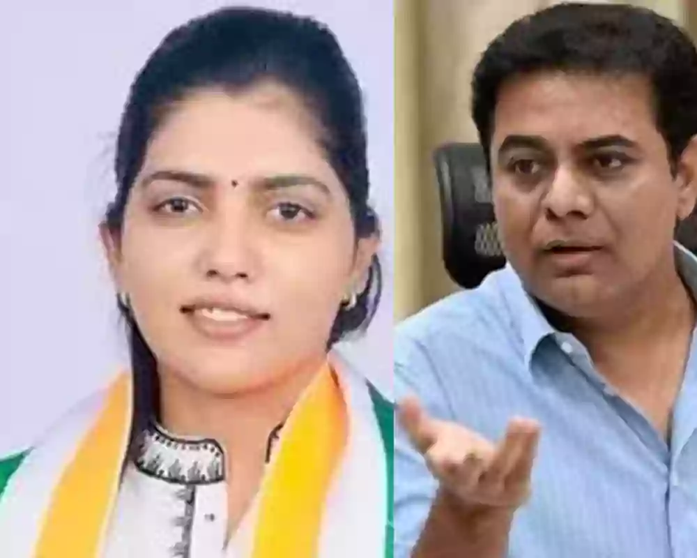 KTR వేధిస్తున్నాడంటూ బల్మూరి వెంకట్ సతీమణి భార్య ఫిర్యాదు
